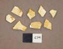 Ceramic, creamware sherds