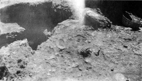 Broken incensario on top of floor 1, Mound D-III-13