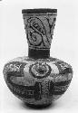 Decorated polychrome effigy with ring base, from grave 1, number 317