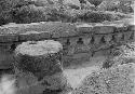 Bench with Puuc stones, Structure H-16