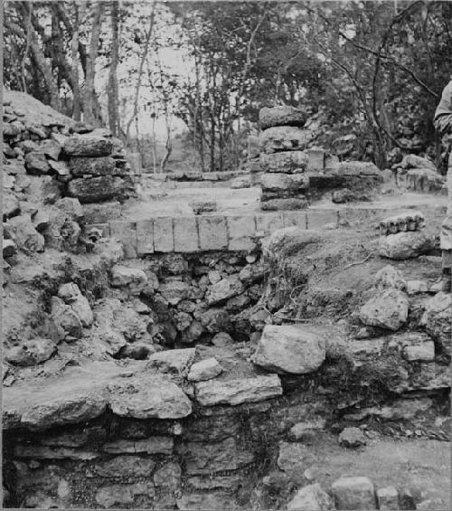 General view of Structure Q153 after excavation