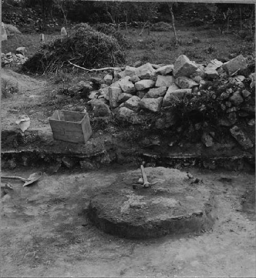 Circular masonry altar at Structure Q162