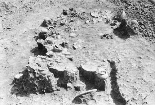 Excavation 1-31; Grave C after 10-15 centemeters had been removed