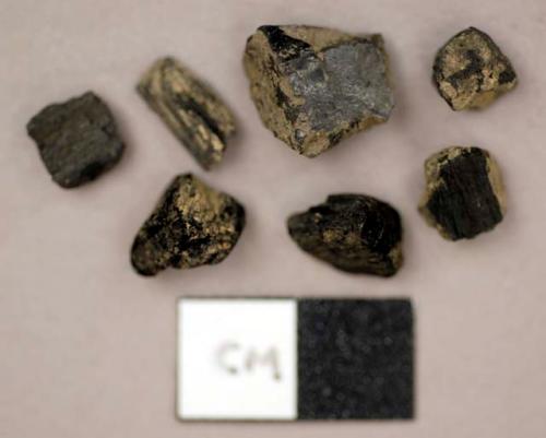 Charcoal, raw material, several small pieces