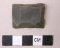 Piece of flint from ammunition case for flint-lock gun