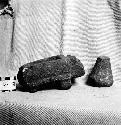 Jaguar-Effigy (?) Stone Metate and Pestle