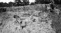 Close-up of ramp or stairway and terraces of adobe structure, Mound C-III-10