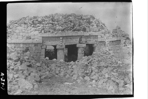 Doorway on second story, Structure 1