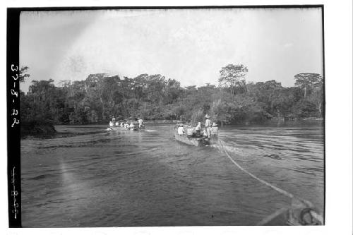 Boats on the Candelario River