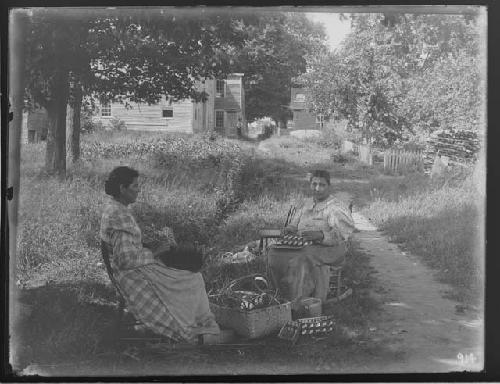 Basket Weavers at Indian Island