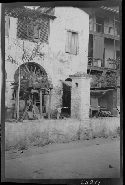 Man in front of building in urban setting