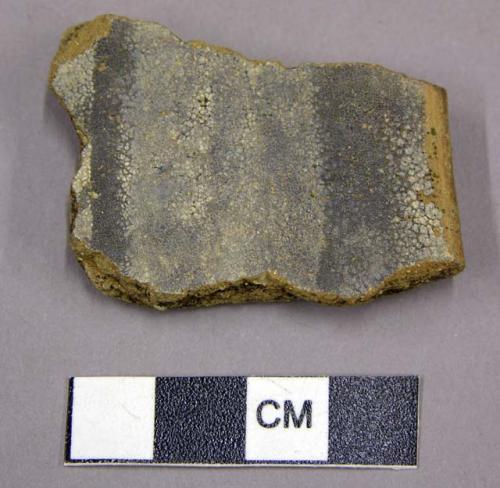 Potsherd, prescott black-on-grey