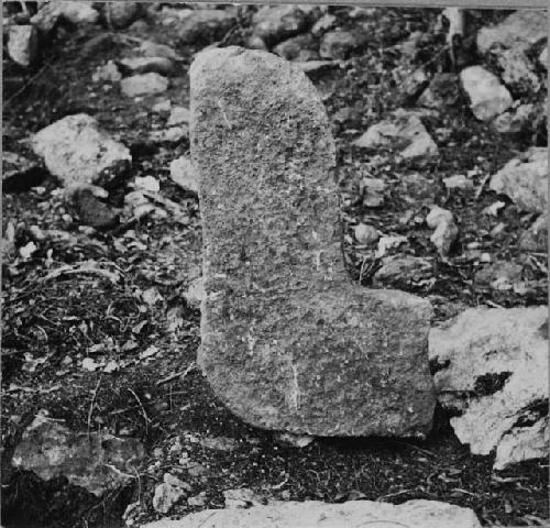 Sculptured stone from debris, Structure Q159