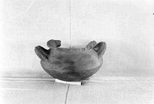 Small olla with loop handles from Exc. 2-3, Grave 2A.