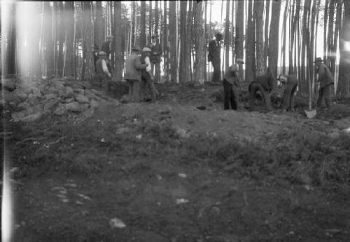 View of Tumulus 1, working eastward