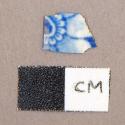 Ceramic, pearlware, sherd with blue transfer print