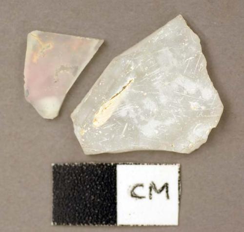 Glass, fragment, white shards