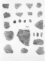 Various potsherds from pit excavation