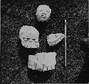 Fragments of plaster statue from Structure Q163