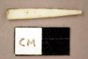 Plastic, tooth of comb, white