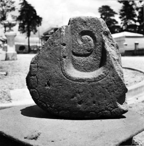 Sculpture fragment, Mound E-III-5; South edge