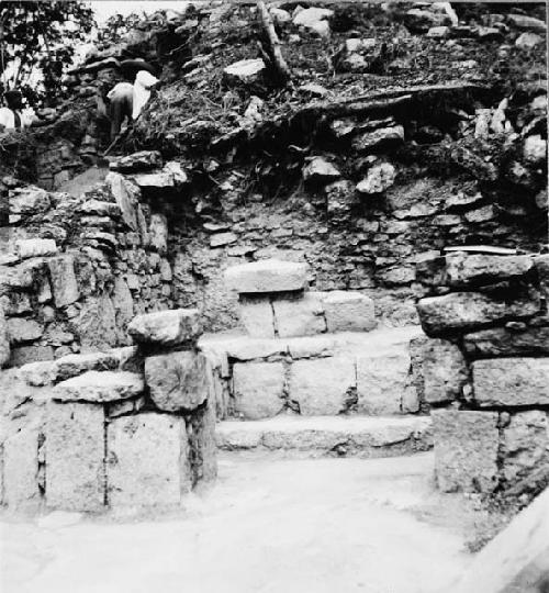 Q81 - Shrine taken from South shows doorway, step, and altar