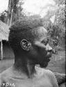 Karu man in profile, close-up