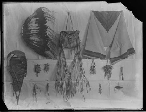 Group of artifacts and clothing