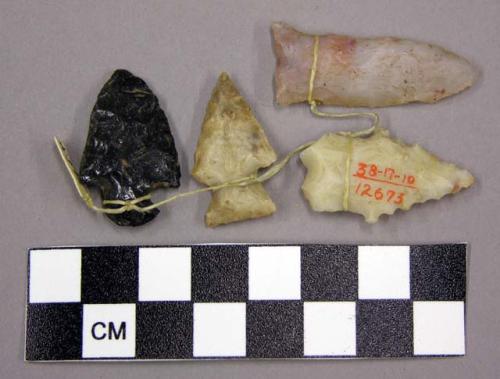 Stone arrowheads