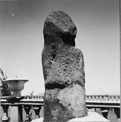 Large stone figure (back)