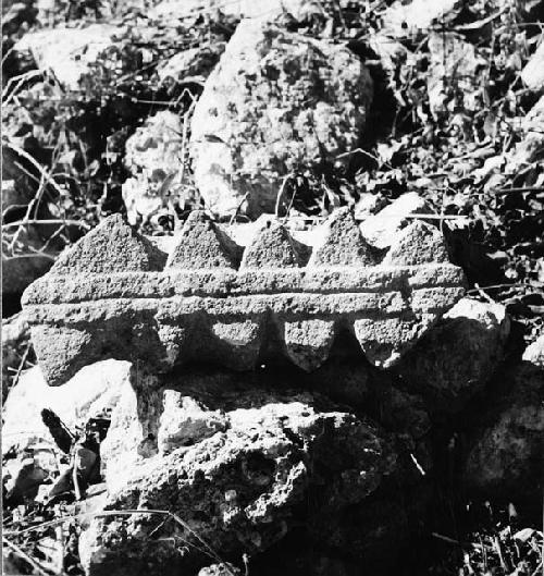 Sculpture fragment from Structure Q-95; East side excavation