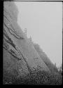 Recutting Old Steps to Enter Cave Above Ruin 8