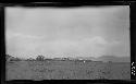 Row of huts in rural setting