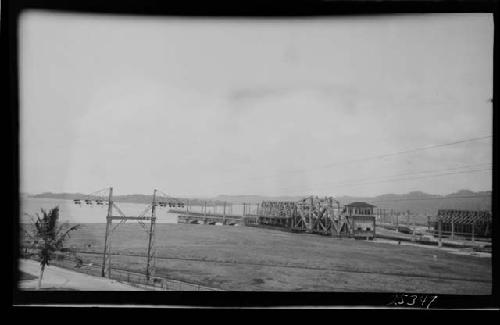 Construction along the Panama Canal