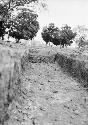 Trench 9 - showing 1 (column 1) partially excavated