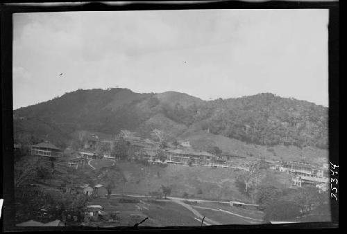 General view of houses in landscape