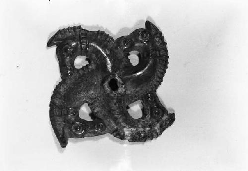 Head ornament, Swastika design, showing Scythian influence