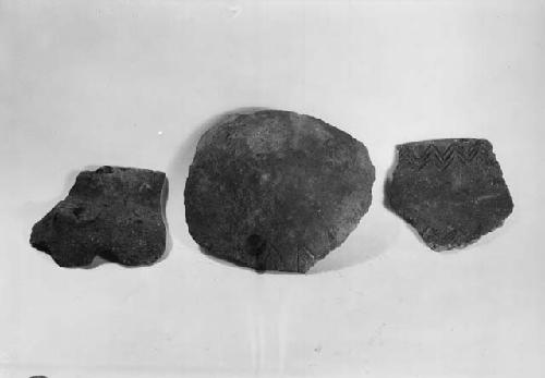 Three potsherds