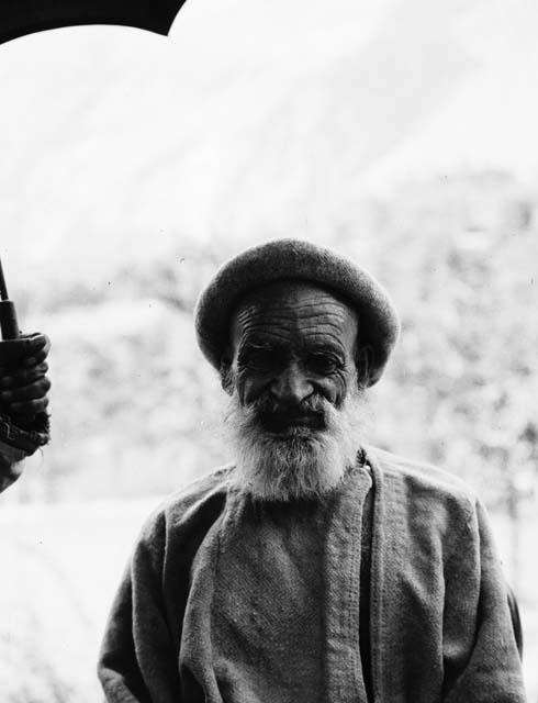 Portrait of elderly Kashmiri man