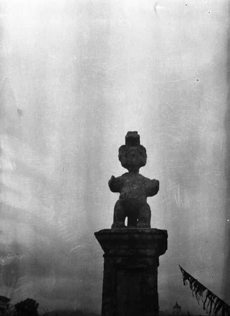 Stone statue from Copan at Esquipulas