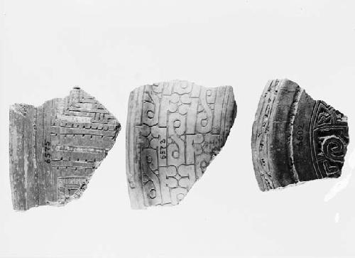 Potsherds, Catalog numbers 6573, 6602