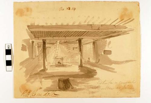 "Estufa or council chamber at Jemez."