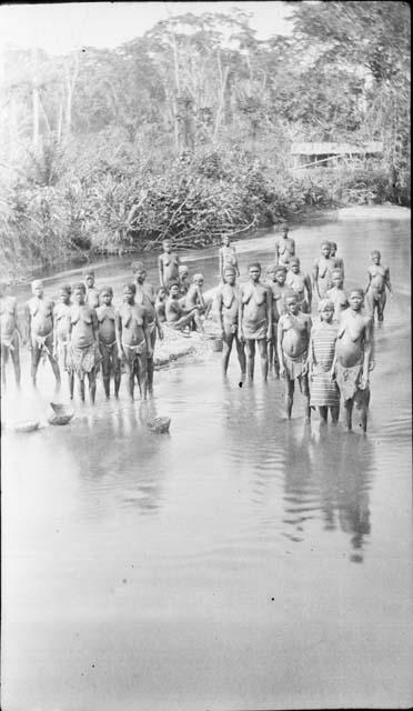 Women in a stream