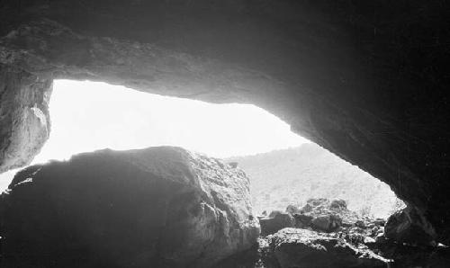 Doolittle Cave, looking west