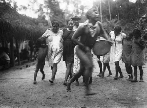 Indians at Sawari dancing