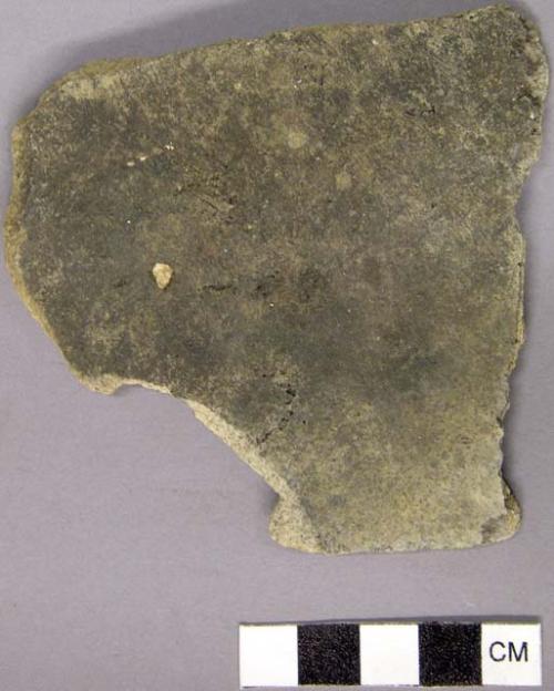 Ceramic white slipped plainware potsherd