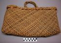 Flat basket with handles - coarsely made