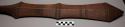 Carved wooden club - pointed head
