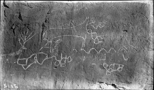 Pictographs near ruin 1