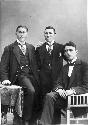 Portrait of Three Men in Formal Attire